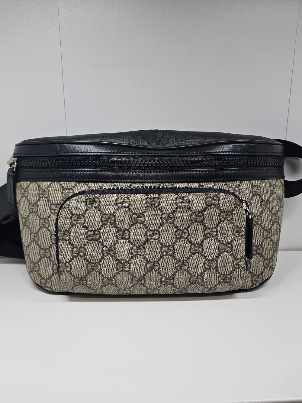 Gucci Beige Monogram Men's Waist Bag